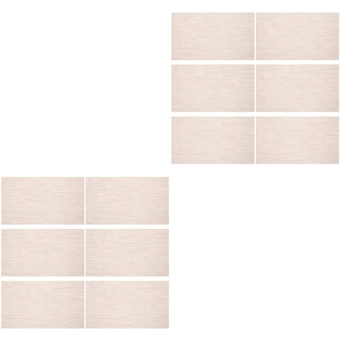 12pcs reusable beige pvc - reusable,