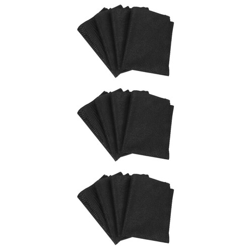 Reusable black linen - linen, placemats