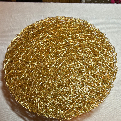 Set round gold plastic - of, 12