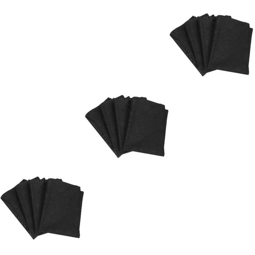 Black linen placemats - placemats, foldable